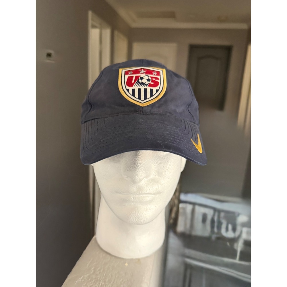 Nike US Soccer Federation USA National Team Adjustable Hat Navy Blue Cap